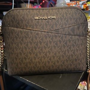 Brown Micheal kors cross body